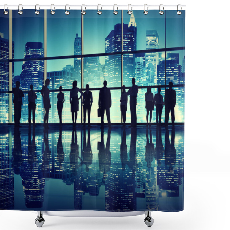 Personality  Business People In An Office Building Shower Curtains