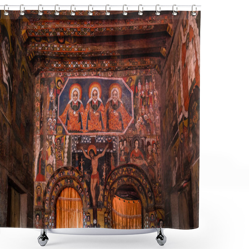 Personality  Debre Berhan Selassie Church In Gondar, Ethiopia. Shower Curtains