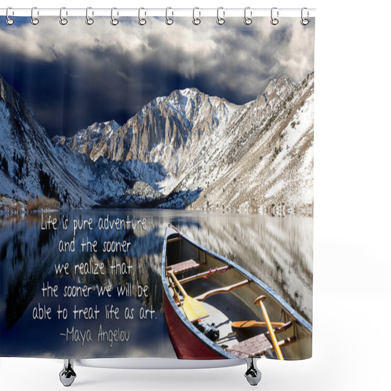 Personality  Reflective Convict Lake Shower Curtains