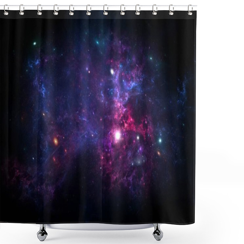 Personality  Abstract Wormhole In Space With Gas And Dust, Galaxy And Stars Premium Photo, Black HoleSpace Background With Shining Stars Shower Curtains