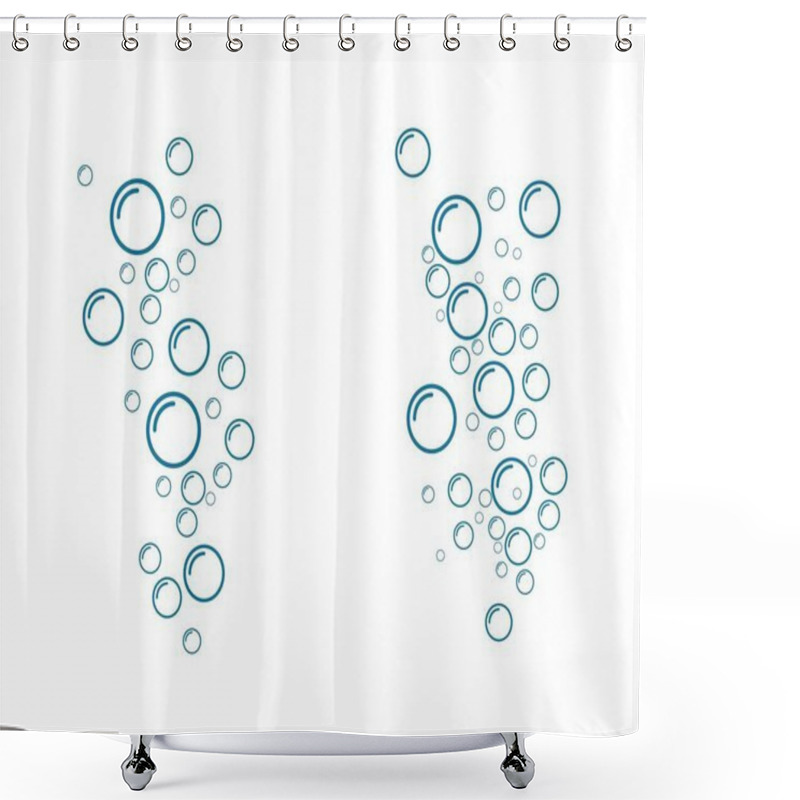 Personality  Bubble Water Vector Illustration Shower Curtains