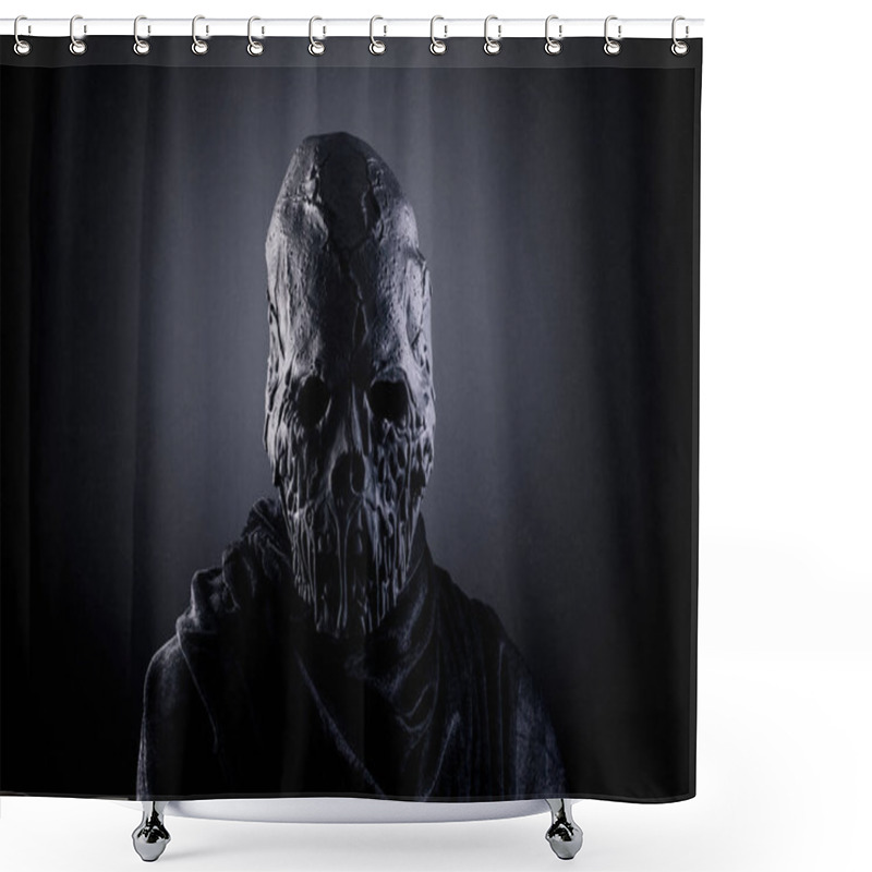 Personality  Zombie In The Dark Shower Curtains