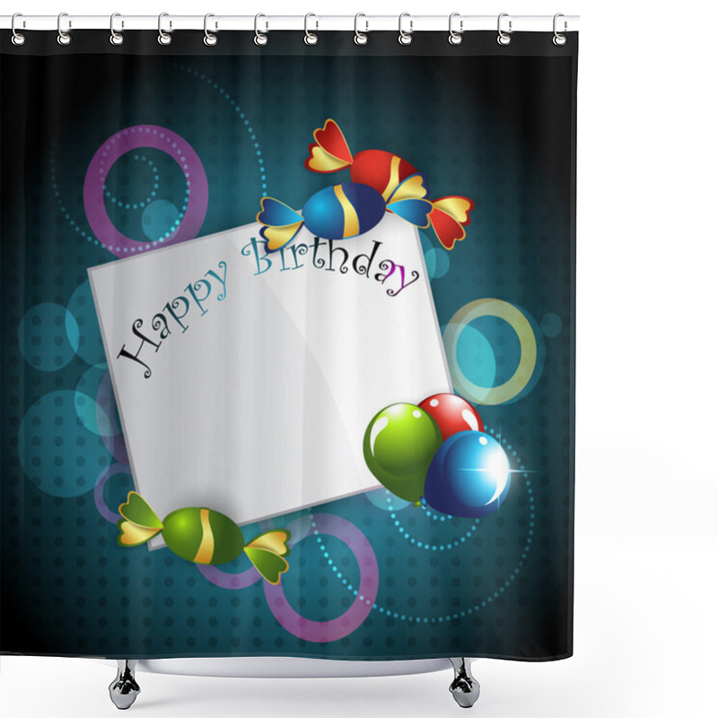 Personality  Birthday Design Shower Curtains