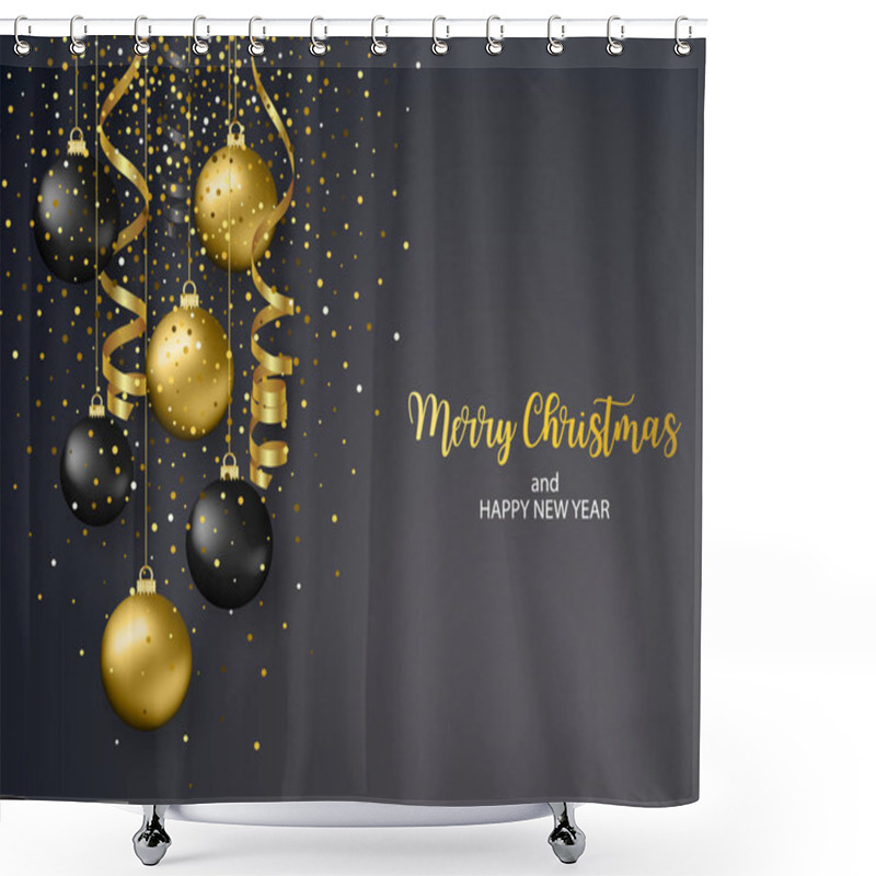 Personality  Christmas Greeting Card, Shower Curtains