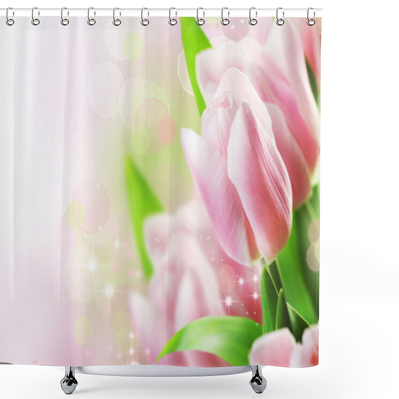 Personality  Tulips Spring Floral Design Shower Curtains