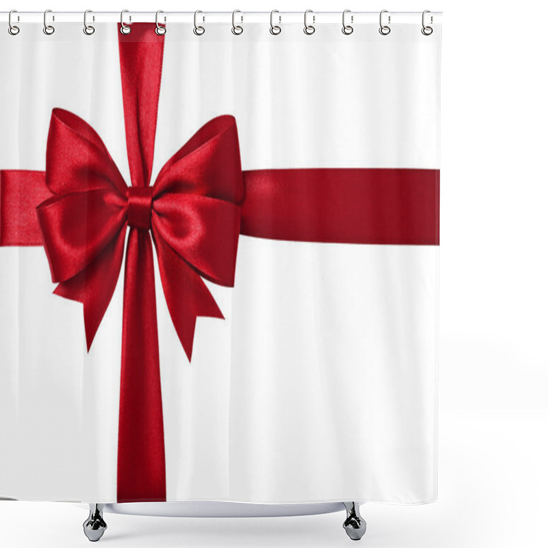 Personality  Red Ribbon Shower Curtains