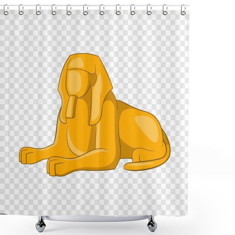 Personality  Sphinx Icon, Cartoon Style Shower Curtains