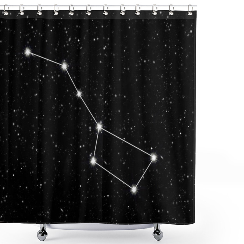 Personality  Constellation Great Bear Shower Curtains