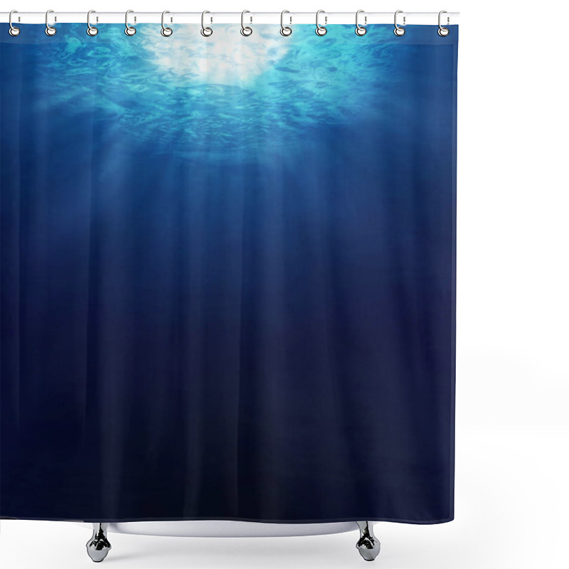 Personality  Underwater View Of The Sea Surface Shower Curtains