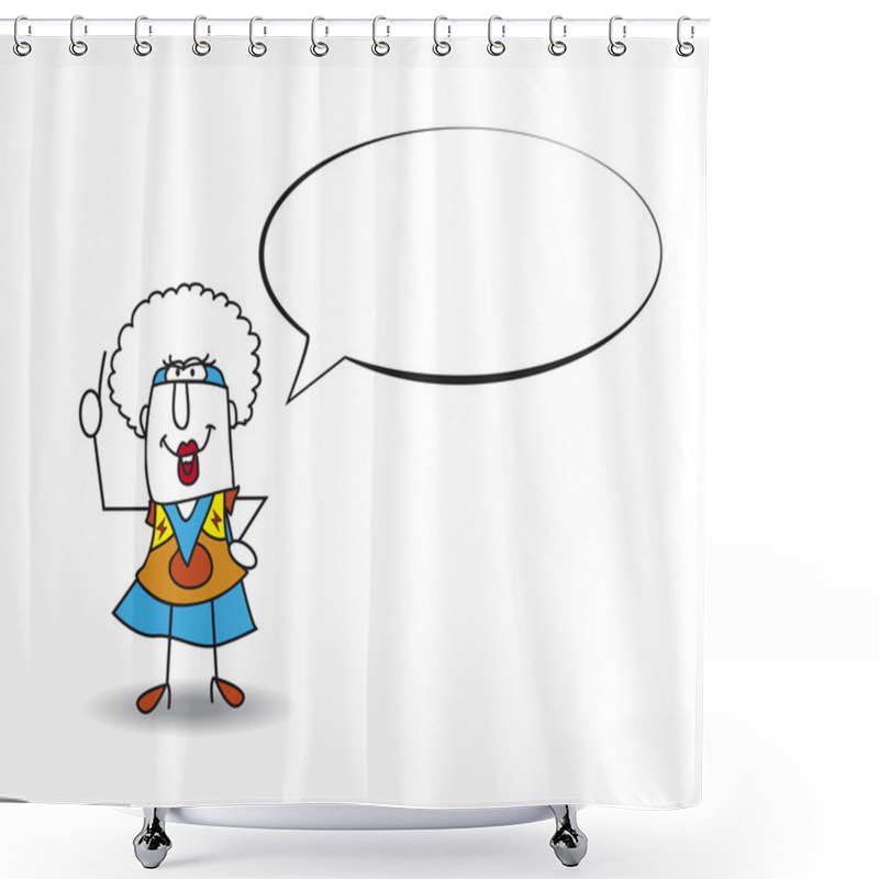 Personality  Speech Of Superhero Black Mamba  Shower Curtains