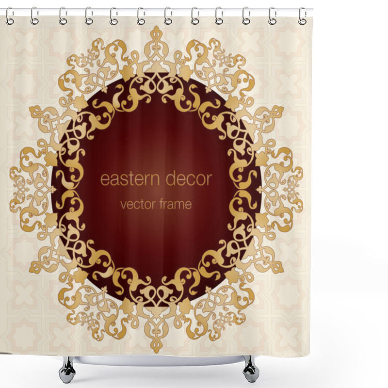 Personality  Antique Ottoman Borders And Frames Series Sixty Five Shower Curtains