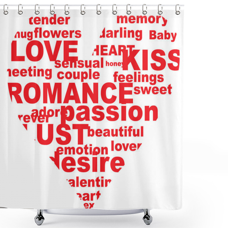 Personality  Lovers Heart Shower Curtains