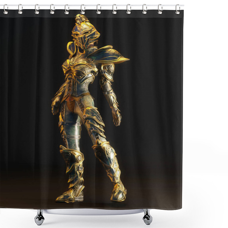 Personality  3D Illustration Of A Fantasy Woman Shower Curtains