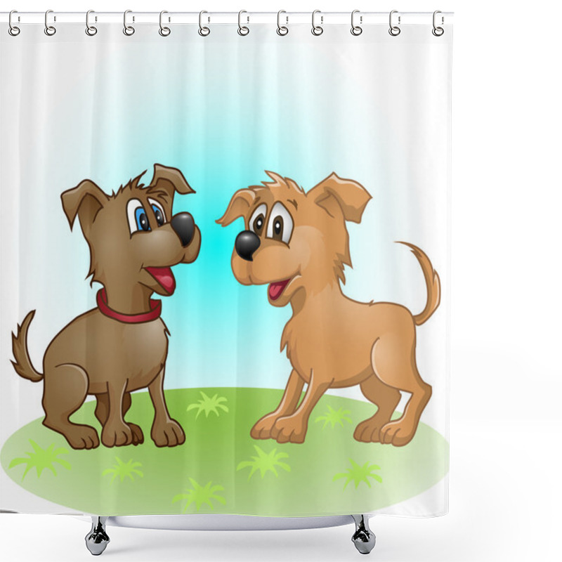 Personality  Funny Dog Shower Curtains