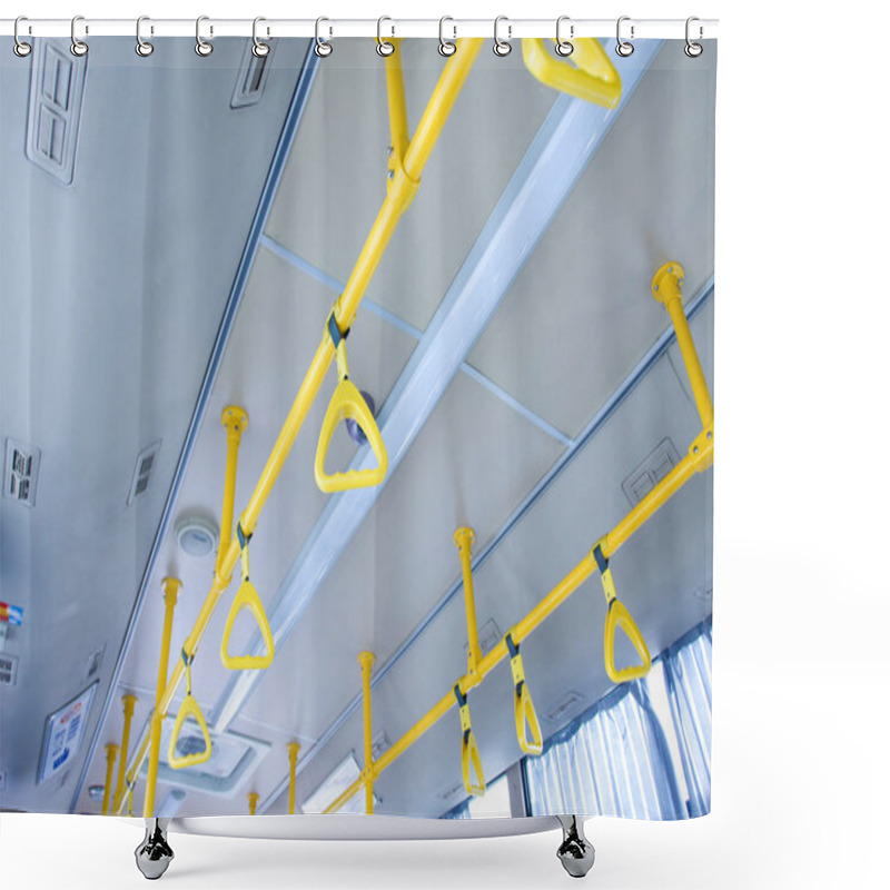 Personality  Bus Handle Shower Curtains