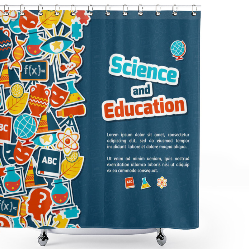 Personality  Education Science Background Shower Curtains