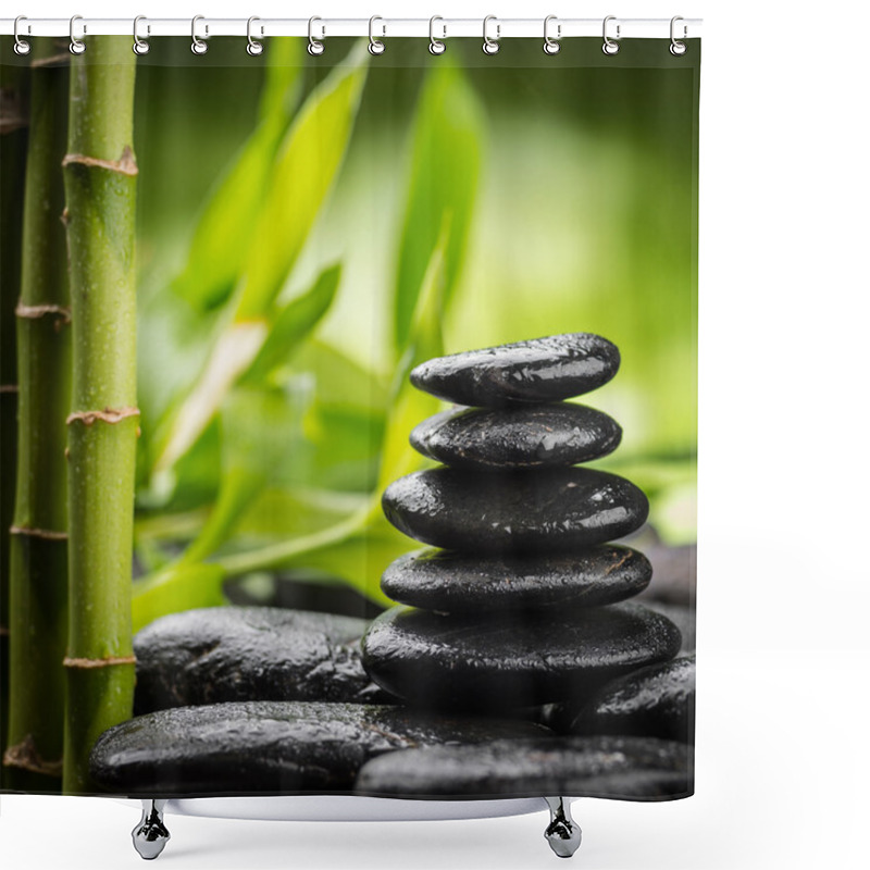 Personality  Zen Basalt Stones Shower Curtains