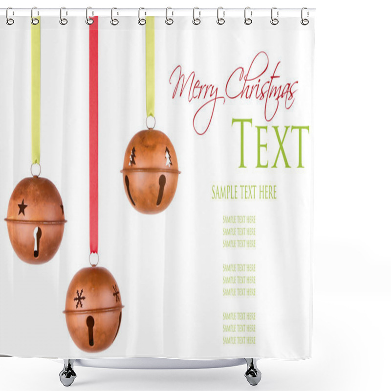 Personality  Three Hanging Christmas Or Holiday Ornaments Shower Curtains