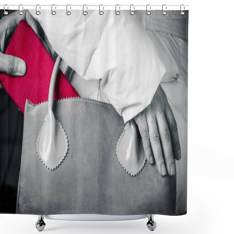 Personality  Stealing Red Wallets  Shower Curtains