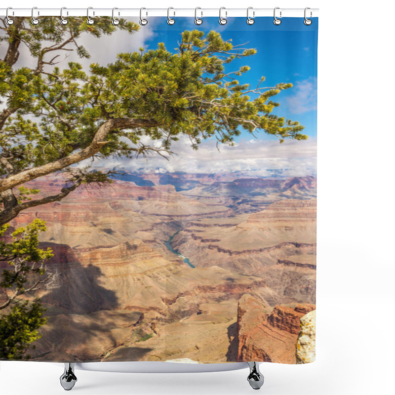 Personality  Grand Canyon - View From Mohave Point Shower Curtains