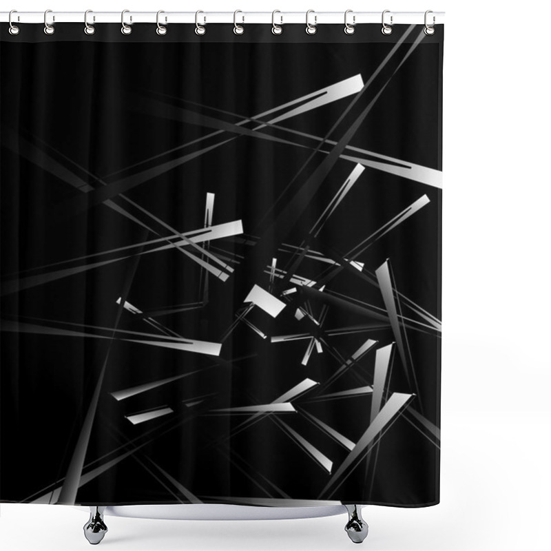 Personality  Geometric Abstract Art.  Shower Curtains