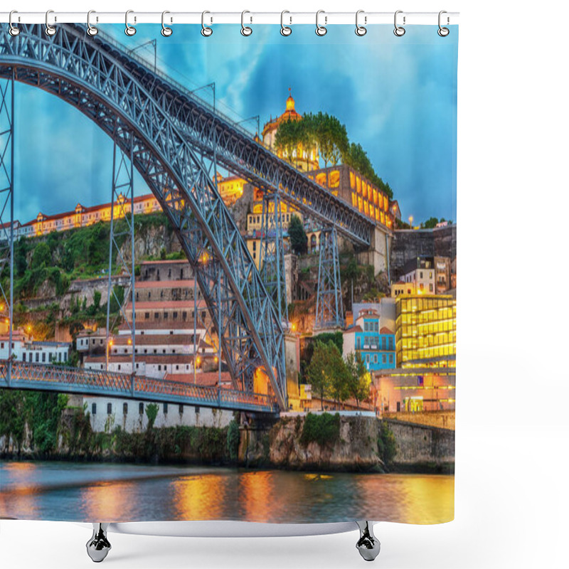 Personality  Porto, Portugal: The Dom Luis I Bridge And The Serra Do Pilar Monastery On The Vila Nova De Gaia Side Shower Curtains