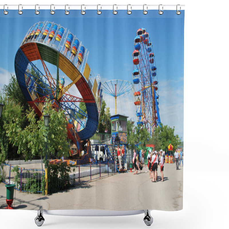 Personality  Attractions Park Shower Curtains