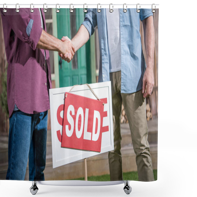 Personality  Man Buying New House Shower Curtains