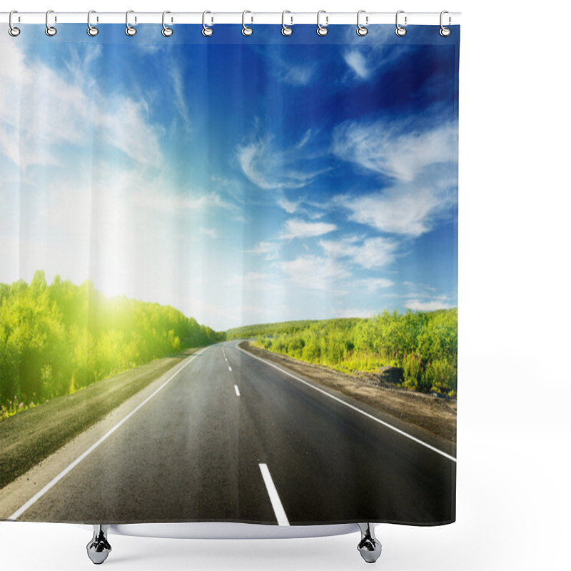 Personality  Road In Mountains Shower Curtains