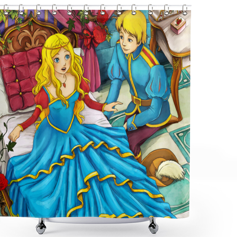 Personality  Cartoon Fairy Tale Scene Shower Curtains