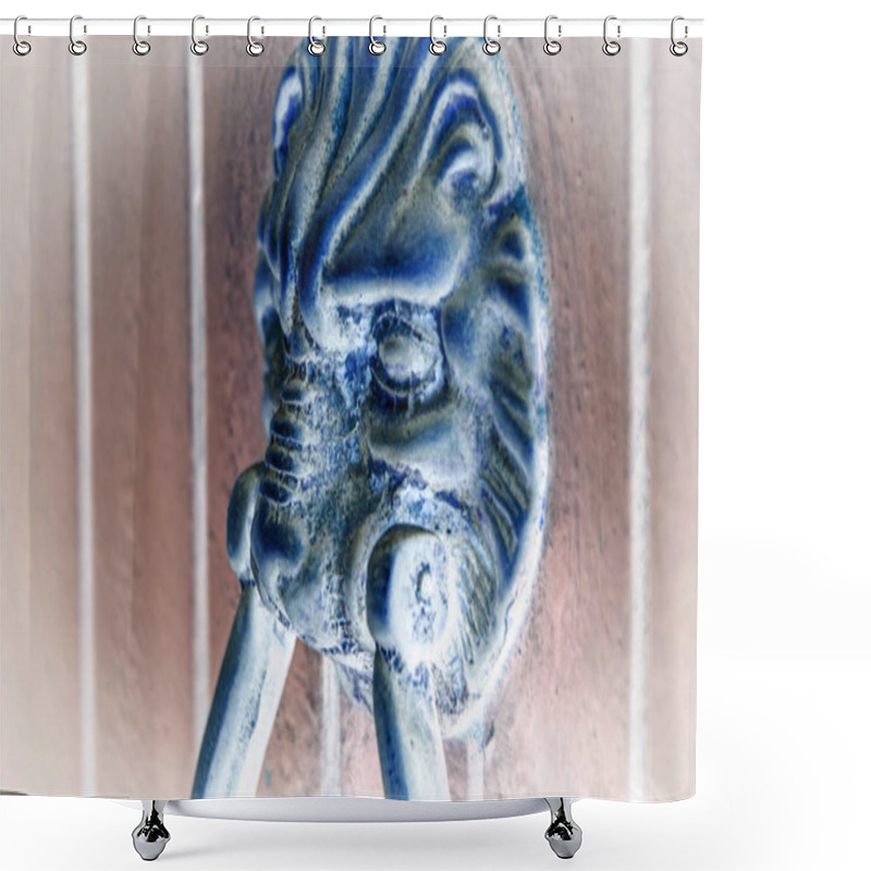 Personality  Ancient Doors Close Up Within The Historical Venetian Streets Shower Curtains