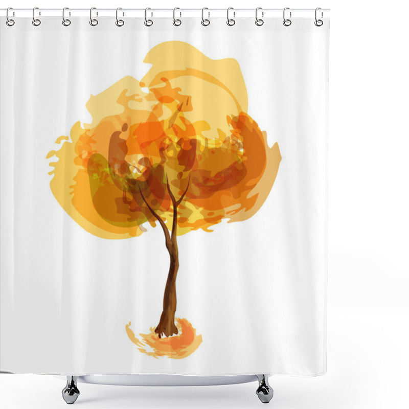 Personality  Autumn Tree Shower Curtains