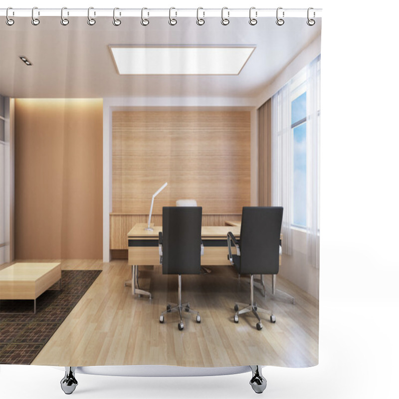 Personality  Office Working Area Shower Curtains