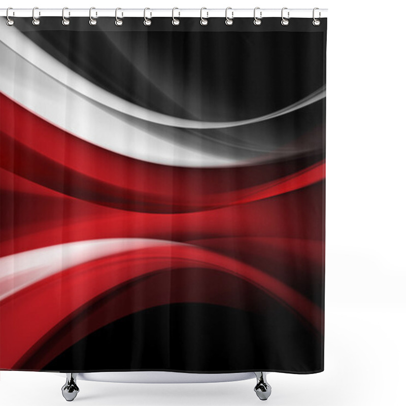 Personality  Red Lines Shower Curtains