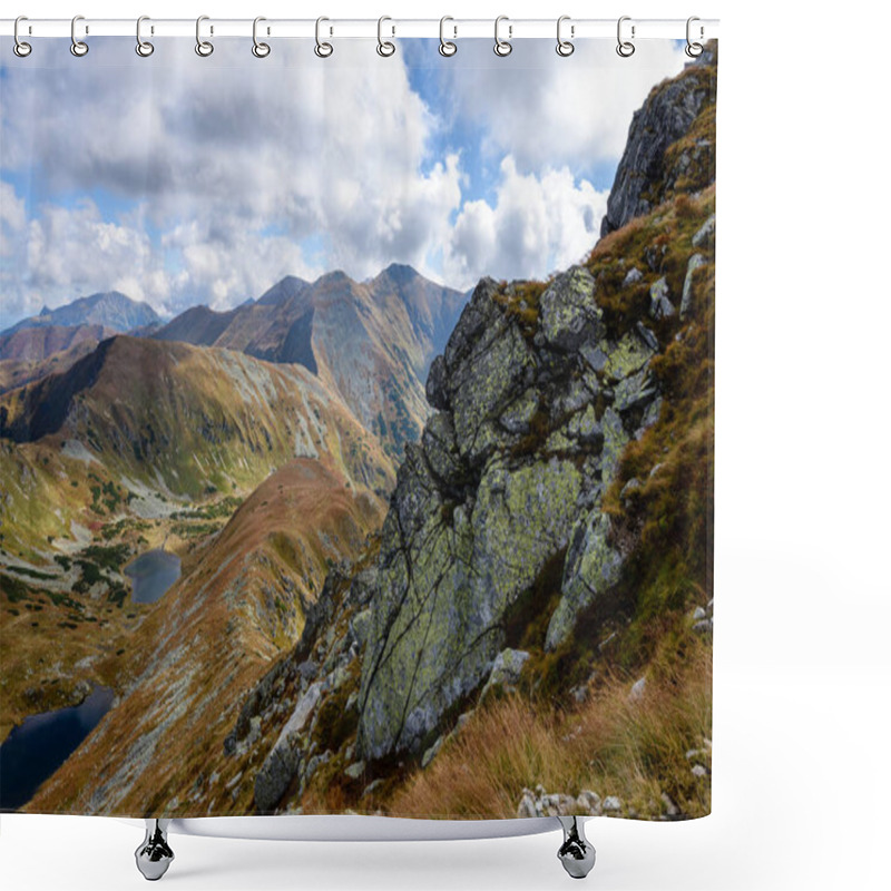 Personality  Slovakian Carpathian Mountains In Autumn.  Shower Curtains