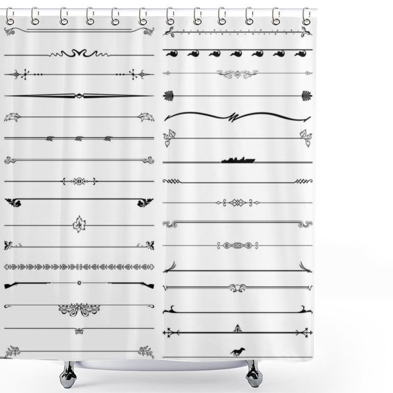 Personality  Set Of Short Dividers Shower Curtains