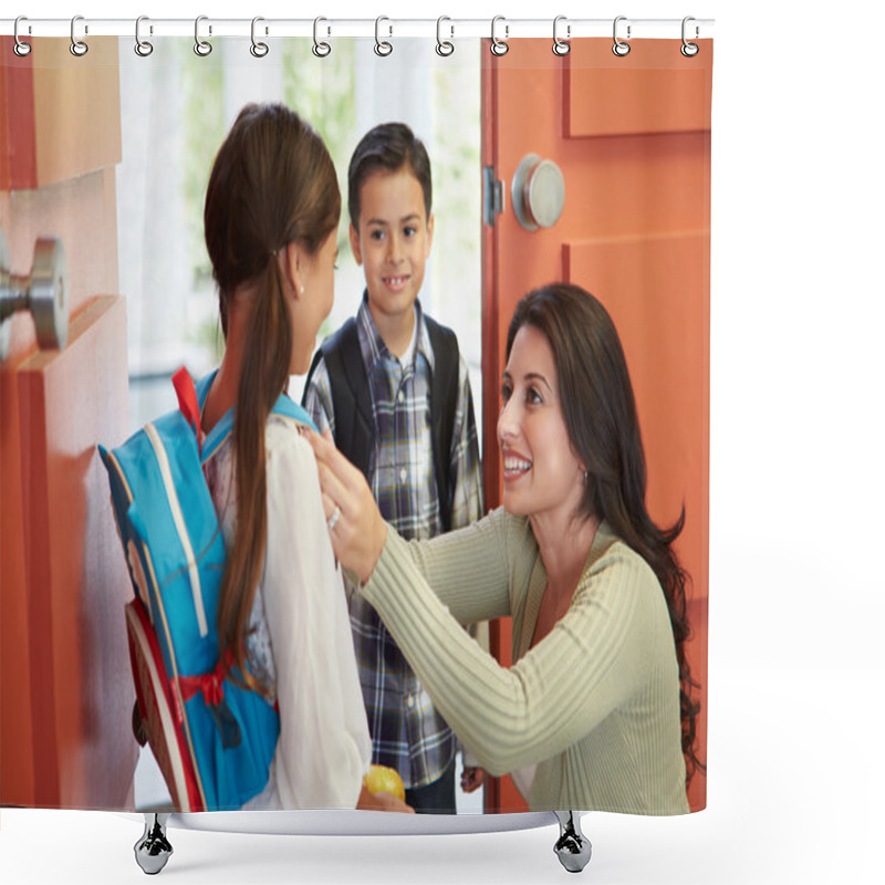 Personality  Children Leave For School Shower Curtains