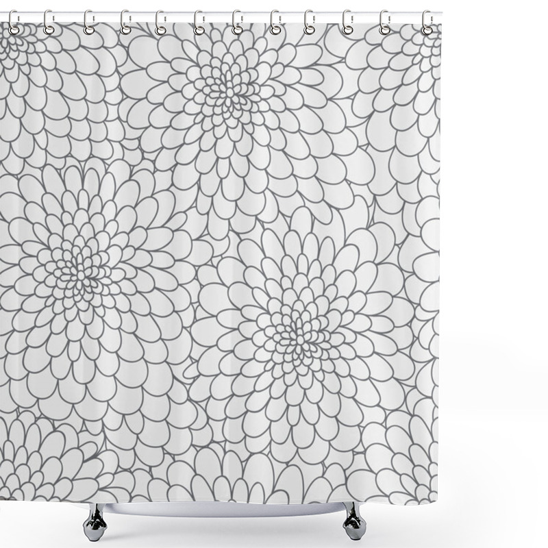 Personality  Modern Floral Texture Shower Curtains