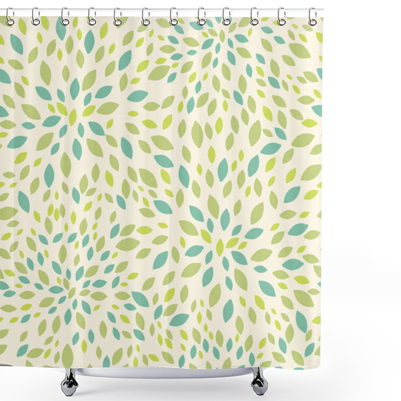 Personality  Leaf Texture Seamless Pattern Background Shower Curtains