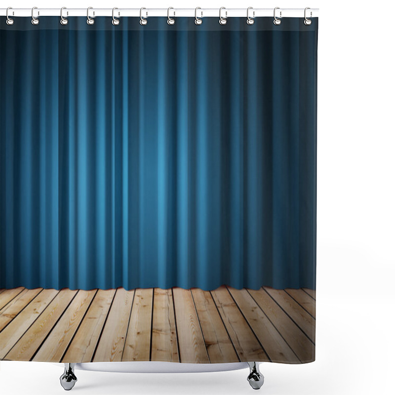 Personality  Blue Curtains Shower Curtains