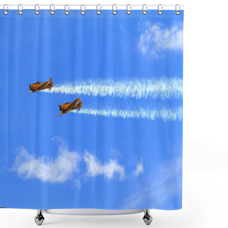 Personality  Air Show Shower Curtains