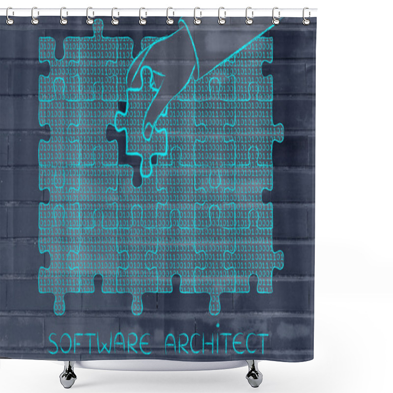 Personality  Concept Of Software Architect Shower Curtains