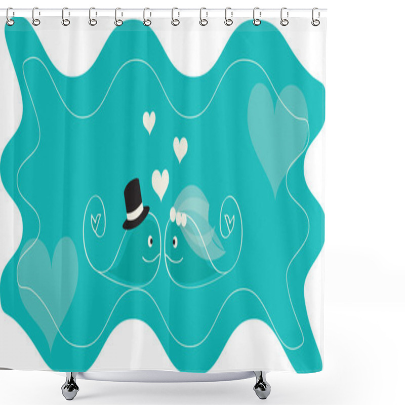 Personality  Whale On Sea Shower Curtains