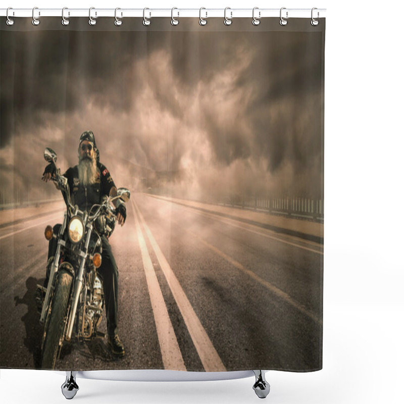 Personality  The Rider Shower Curtains