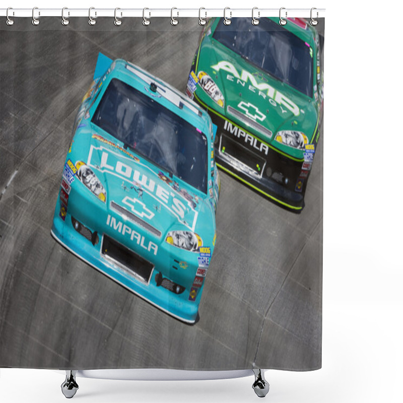 Personality  NASCAR 2012: Sprint Cup Series FedEx 400 Benefiting Autism Spea Shower Curtains