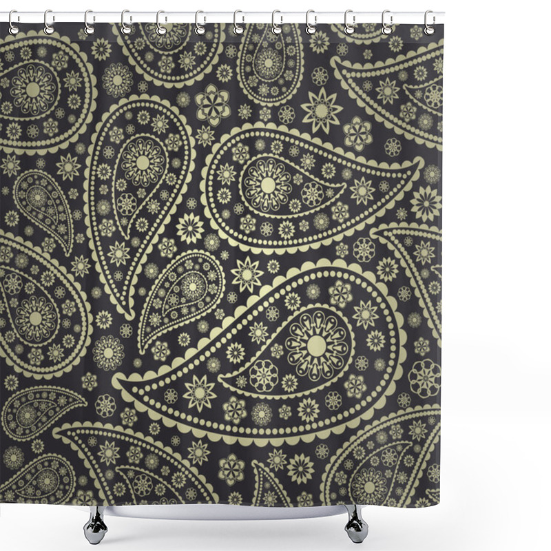 Personality  Paisley Seamless Shower Curtains