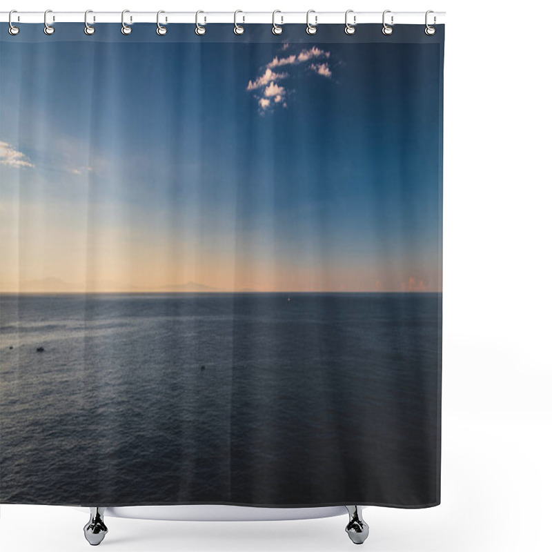 Personality  Sunrise On The Maiori Sea In The Amalfi Coast Shower Curtains