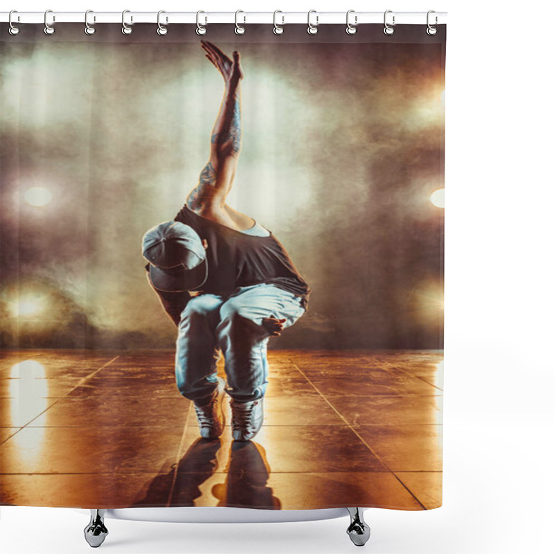 Personality  Young Man Break Dancer Shower Curtains