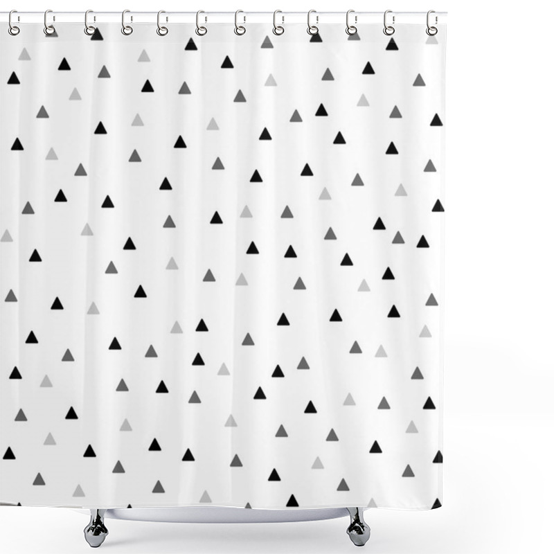 Personality  Seamless Triangle Pattern, Vector Background Shower Curtains