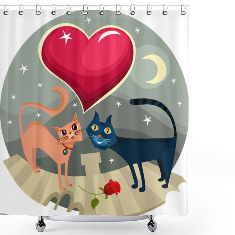 Personality  Cats Shower Curtains